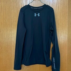 Kids Under Armour fitted long-sleeve ColdGear shirt